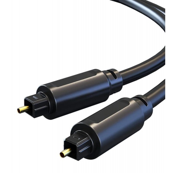 CABLETIME καλώδιο Toslink CT-AV380, gold plated, OD 4.0mm, 5m, μαύρο CABLETIME καλώδιο Toslink CT-AV380, gold plated, OD 4.0mm, 5m, μαύρο