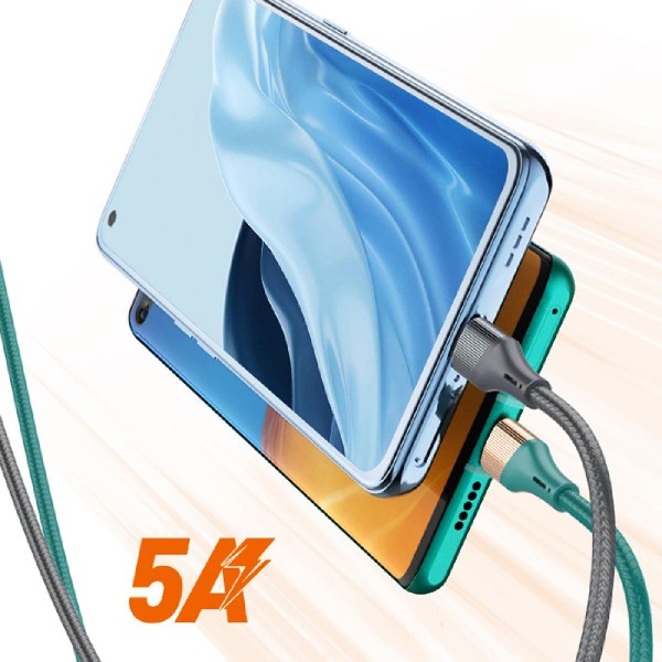 LDNIO καλώδιο USB-C σε USB-C LC631C, 65W PD, 1m, πράσινο LDNIO καλώδιο USB-C σε USB-C LC631C, 65W PD, 1m, πράσινο