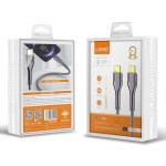 LDNIO καλώδιο USB-C σε USB-C LC651C, 65W, 1m, γκρι LDNIO καλώδιο USB-C σε USB-C LC651C, 65W, 1m, γκρι