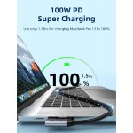 CABLETIME καλώδιο USB-C CT-CMCML-AG1, γωνιακό, 100W 20Gbps 4K, 1m, μαύρο CABLETIME καλώδιο USB-C CT-CMCML-AG1, γωνιακό, 100W 20Gbps 4K, 1m, μαύρο