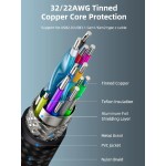 CABLETIME καλώδιο USB-C CT-CMCML-AG1, γωνιακό, 100W 20Gbps 4K, 1m, μαύρο CABLETIME καλώδιο USB-C CT-CMCML-AG1, γωνιακό, 100W 20Gbps 4K, 1m, μαύρο