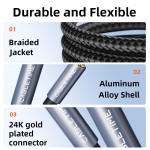 CABLETIME καλώδιο ήχου 3.5mm σε 6.35mm CT-AV321-H11G, 2m, μαύρο CABLETIME καλώδιο ήχου 3.5mm σε 6.35mm CT-AV321-H11G, 2m, μαύρο