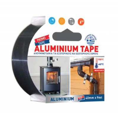 PRIMO TAPE αυτοκόλλητη ταινία αλουμινίου 5213000713596, 40mm x 9m PRIMO TAPE αυτοκόλλητη ταινία αλουμινίου 5213000713596, 40mm x 9m