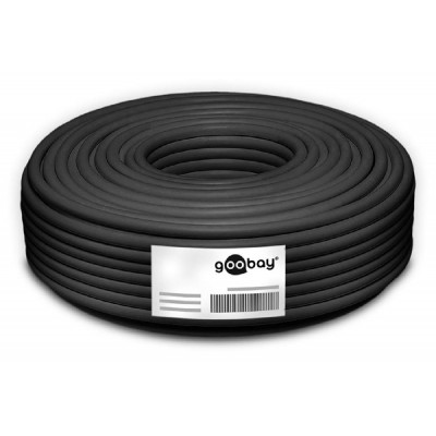 GOOBAY καλώδιο S/FTP CAT 7 53867, copper, AWG 23/1, 50m, μαύρο GOOBAY καλώδιο S/FTP CAT 7 53867, copper, AWG 23/1, 50m, μαύρο