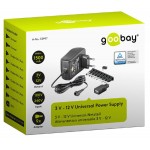 GOOBAY επιτοίχιος φορτιστής 53997, 3V-12V, 18W-1.5A, 8 tips