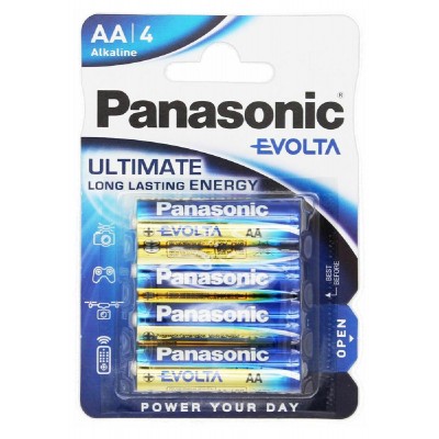 PANASONIC αλκαλικές μπαταρίες Evolta, AA/LR6, 1.5V, 4τμχ PANASONIC αλκαλικές μπαταρίες Evolta, AA/LR6, 1.5V, 4τμχ