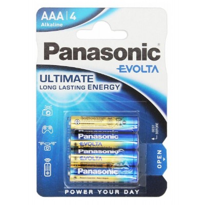 PANASONIC αλκαλικές μπαταρίες Evolta, AAA/LR03, 1.5V, 4τμχ PANASONIC αλκαλικές μπαταρίες Evolta, AAA/LR03, 1.5V, 4τμχ