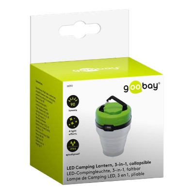 GOOBAY LED φωτιστικό 58392, πτυσσόμενο, 4 λειτουργίες, 90lm, 6500K, IPX4 GOOBAY LED φωτιστικό 58392, πτυσσόμενο, 4 λειτουργίες, 90lm, 6500K, IPX4