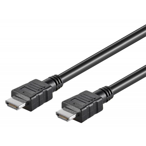 GOOBAY καλώδιο HDMI με Ethernet 58445, HDR, 30AWG, 4K, 10m, μαύρο