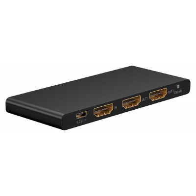 GOOBAY HDMI splitter 58481, 1-in σε 2-out, 4K/60Hz, μαύρο GOOBAY HDMI splitter 58481, 1-in σε 2-out, 4K/60Hz, μαύρο