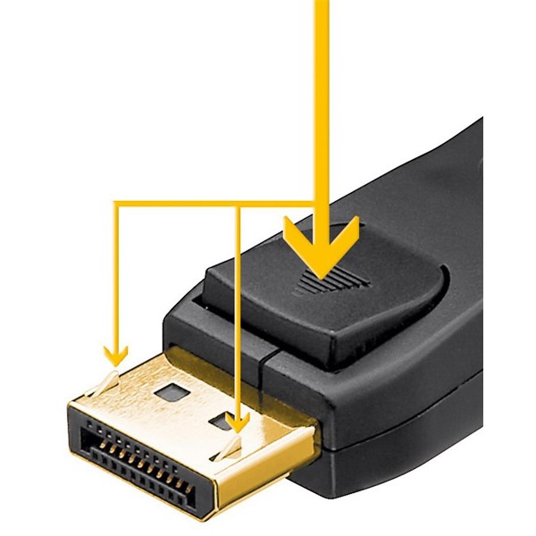GOOBAY καλώδιο DisplayPort 2.0 58532, gold-plated, 8K, HDR, 1m, μαύρο GOOBAY καλώδιο DisplayPort 2.0 58532, gold-plated, 8K, HDR, 1m, μαύρο