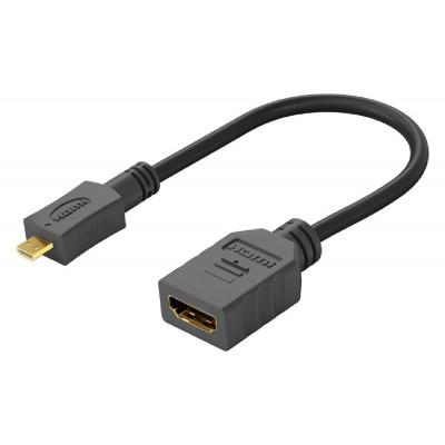 GOOBAY καλώδιο HDMI micro σε HDMI 58683, 4K, 0.15m, μαύρο GOOBAY καλώδιο HDMI micro σε HDMI 58683, 4K, 0.15m, μαύρο
