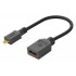 GOOBAY καλώδιο HDMI micro σε HDMI 58683, 4K, 0.15m, μαύρο