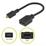 GOOBAY καλώδιο HDMI micro σε HDMI 58683, 4K, 0.15m, μαύρο GOOBAY καλώδιο HDMI micro σε HDMI 58683, 4K, 0.15m, μαύρο