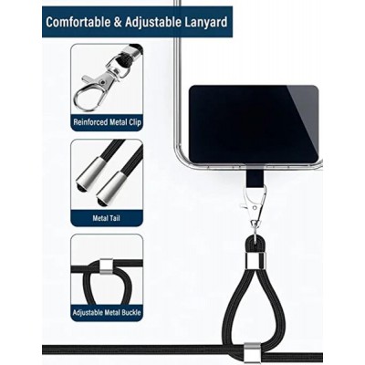 Κορδόνι λαιμού για κινητά, universal, κόκκινο Κορδόνι λαιμού για κινητά, universal, κόκκινο