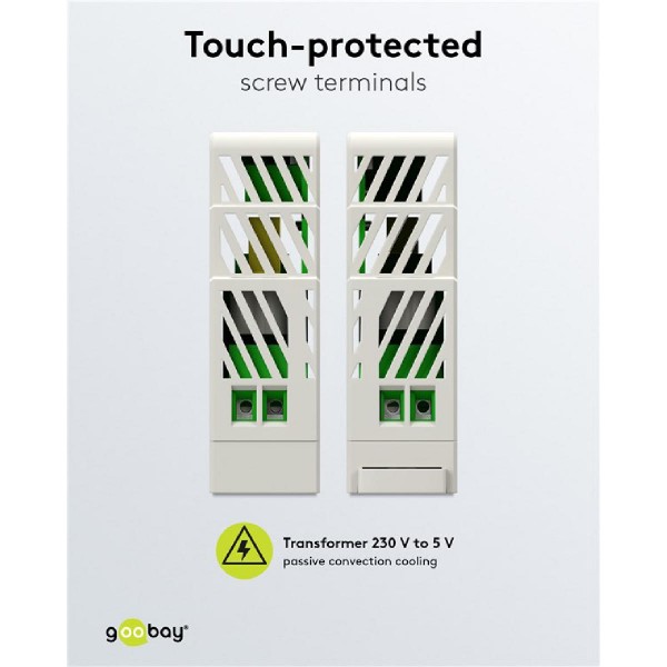 GOOBAY τροφοδοτικό 59574 για DIN rail, 5V/2.4A, 12W, IP20 GOOBAY τροφοδοτικό 59574 για DIN rail, 5V/2.4A, 12W, IP20