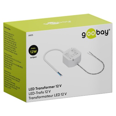 GOOBAY μετασχηματιστής LED 59575, 12V/1A, 12W, IP65 GOOBAY μετασχηματιστής LED 59575, 12V/1A, 12W, IP65