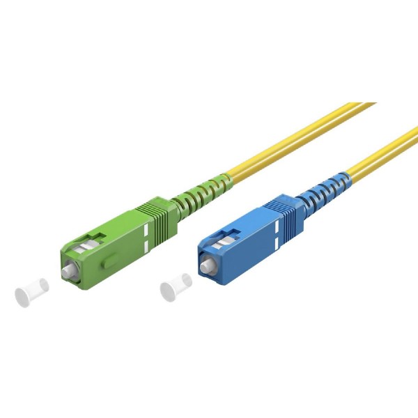 GOOBAY καλώδιο οπτικής ίνας SC-APC σε SC-UPC 59660, OS2, 3m, κίτρινο GOOBAY καλώδιο οπτικής ίνας SC-APC σε SC-UPC 59660, OS2, 3m, κίτρινο