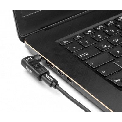 DELOCK αντάπτορας τροφοδοσίας 60014, USB-C σε Sony 6x4.3mm, 90°, μαύρος DELOCK αντάπτορας τροφοδοσίας 60014, USB-C σε Sony 6x4.3mm, 90°, μαύρος