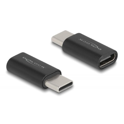 DELOCK αντάπτορας USB-C 60034, αρσενικό σε θηλυκό, 10Gbps, μαύρος DELOCK αντάπτορας USB-C 60034, αρσενικό σε θηλυκό, 10Gbps, μαύρος