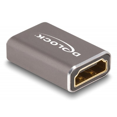DELOCK αντάπτορας HDMI 60078 με Ethernet, 8K/60Hz, μεταλλικός, γκρι DELOCK αντάπτορας HDMI 60078 με Ethernet, 8K/60Hz, μεταλλικός, γκρι