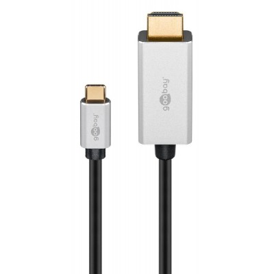 GOOBAY καλώδιο USB-C σε HDMI 60174, HDR, 8K, copper, 2m, μαύρο GOOBAY καλώδιο USB-C σε HDMI 60174, HDR, 8K, copper, 2m, μαύρο