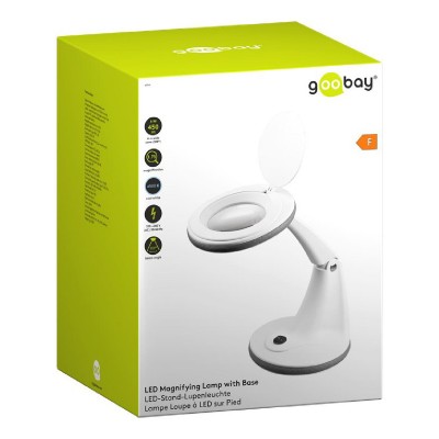 GOOBAY μεγεθυντικός φακός 60366 με βάση, LED, 3 διόπτρες 1.75x, λευκός GOOBAY μεγεθυντικός φακός 60366 με βάση, LED, 3 διόπτρες 1.75x, λευκός