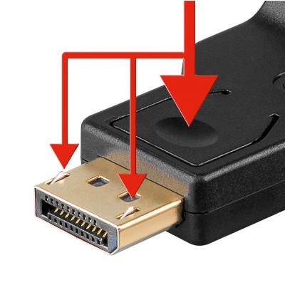 GOOBAY καλώδιο DisplayPort σε VGA 60606, 0.15m, μαύρο GOOBAY καλώδιο DisplayPort σε VGA 60606, 0.15m, μαύρο