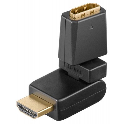 GOOBAY αντάπτορας HDMI 60757, 360° περιστρεφόμενος, 4K/60Hz, μαύρος GOOBAY αντάπτορας HDMI 60757, 360° περιστρεφόμενος, 4K/60Hz, μαύρος