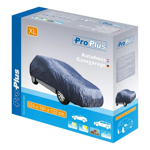 PROPLUS κουκούλα αυτοκινήτου 610159 με θήκη, XL 524x191x122cm, μπλε PROPLUS κουκούλα αυτοκινήτου 610159 με θήκη, XL 524x191x122cm, μπλε