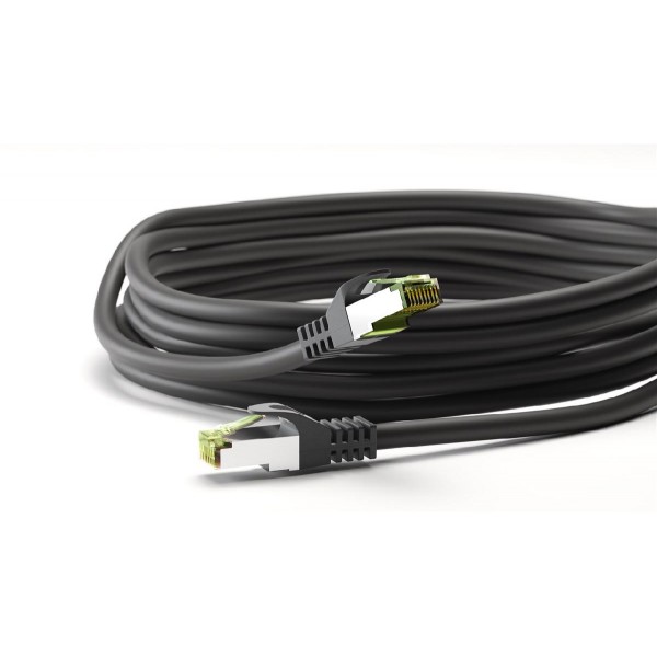 GOOBAY καλώδιο S/FTP CAT 8.1 61098, copper, AWG 26, LSZH, 10m, μαύρο GOOBAY καλώδιο S/FTP CAT 8.1 61098, copper, AWG 26, LSZH, 10m, μαύρο