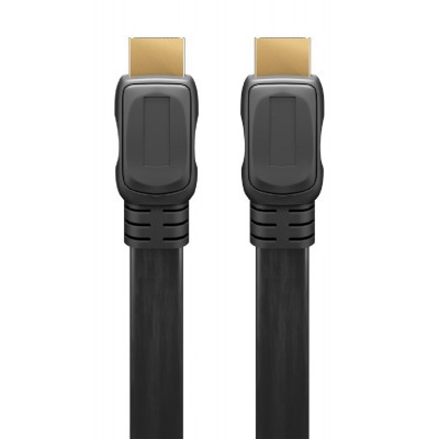 GOOBAY καλώδιο HDMI 2.0 με Ethernet 61277, flat, 18Gbit/s, 4K, 1m, μαύρο GOOBAY καλώδιο HDMI 2.0 με Ethernet 61277, flat, 18Gbit/s, 4K, 1m, μαύρο