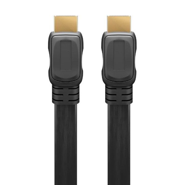 GOOBAY καλώδιο HDMI 2.0 με Ethernet 61277, flat, 18Gbit/s, 4K, 1m, μαύρο GOOBAY καλώδιο HDMI 2.0 με Ethernet 61277, flat, 18Gbit/s, 4K, 1m, μαύρο
