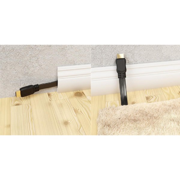 GOOBAY καλώδιο HDMI 2.0 με Ethernet 61277, flat, 18Gbit/s, 4K, 1m, μαύρο GOOBAY καλώδιο HDMI 2.0 με Ethernet 61277, flat, 18Gbit/s, 4K, 1m, μαύρο