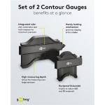 GOOBAY σετ παντογράφοι 61668, κλίμακα σε inch/cm, 130/250mm, 2τμχ GOOBAY σετ παντογράφοι 61668, κλίμακα σε inch/cm, 130/250mm, 2τμχ