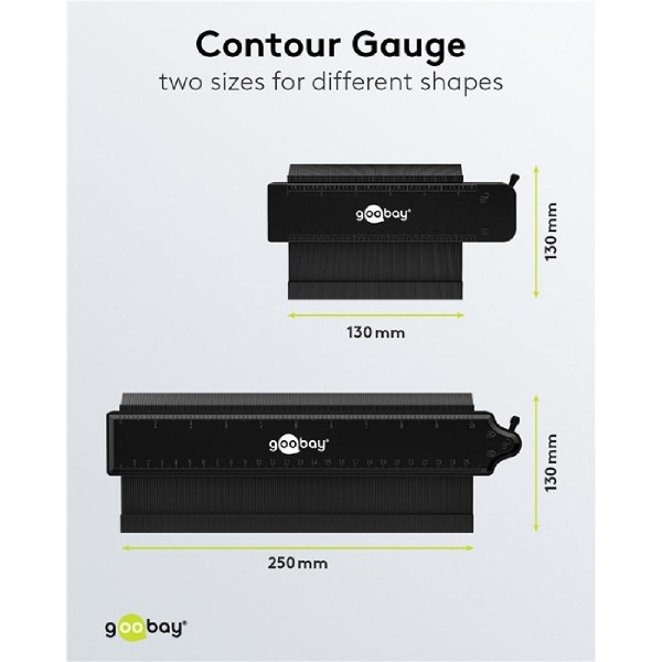GOOBAY σετ παντογράφοι 61668, κλίμακα σε inch/cm, 130/250mm, 2τμχ GOOBAY σετ παντογράφοι 61668, κλίμακα σε inch/cm, 130/250mm, 2τμχ