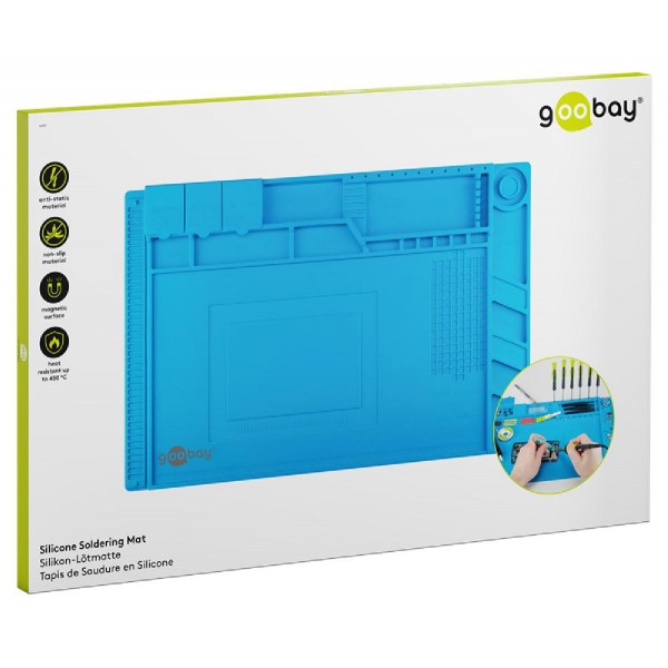 GOOBAY βάση σιλικόνης 61670 για εργασίες συγκόλλησης, 30x45cm, μπλε GOOBAY βάση σιλικόνης 61670 για εργασίες συγκόλλησης, 30x45cm, μπλε