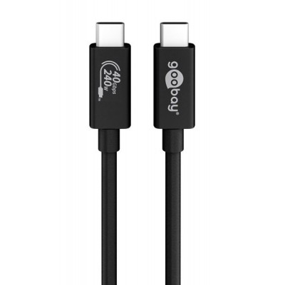 GOOBAY καλώδιο USB-C 61716, USB4 Gen 3x2, 240W, 40Gbps, 8K, 0.7m, μαύρο GOOBAY καλώδιο USB-C 61716, USB4 Gen 3x2, 240W, 40Gbps, 8K, 0.7m, μαύρο