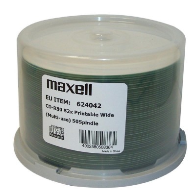 MAXELL CD-R 624042, 700ΜΒ, 80min, 52x speed, spindle, 50τμχ MAXELL CD-R 624042, 700ΜΒ, 80min, 52x speed, spindle, 50τμχ