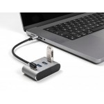 DELOCK USB-C hub 63223, 4x USB 3.2 Gen 1 θύρες, 5Gbps, γκρι DELOCK USB-C hub 63223, 4x USB 3.2 Gen 1 θύρες, 5Gbps, γκρι