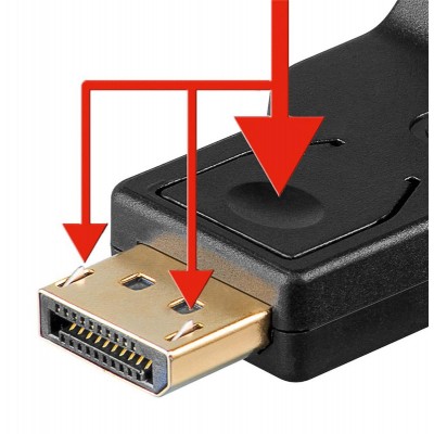 GOOBAY αντάπτορας DisplayPort σε VGA 63489, gold-plated, μαύρος GOOBAY αντάπτορας DisplayPort σε VGA 63489, gold-plated, μαύρος