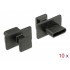 DELOCK κάλυμμα προστασίας για θύρα USB-C 64015 με λαβή, μαύρο, 10τμχ