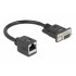 DELOCK αντάπτορας από serial DB9 RS-232 σε RJ45, μαύρος