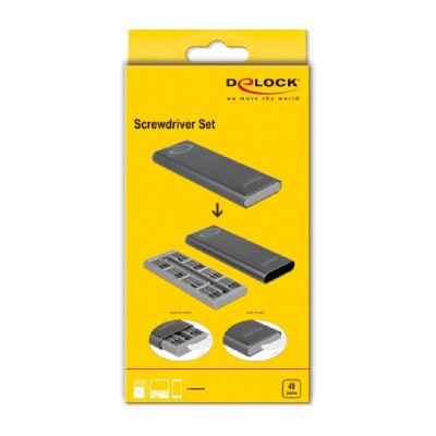 DELOCK σετ κατσαβιδιών ακριβείας 64126, 49τμχ DELOCK σετ κατσαβιδιών ακριβείας 64126, 49τμχ
