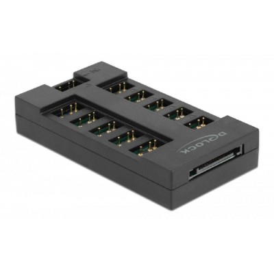 DELOCK RGB hub 64128 για ARGB LEDs, 10 θύρες, μαύρο DELOCK RGB hub 64128 για ARGB LEDs, 10 θύρες, μαύρο