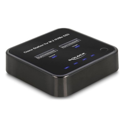 DELOCK docking station 64177, clone function, 2x M.2 NVMe 10 Gbps, μαύρο DELOCK docking station 64177, clone function, 2x M.2 NVMe 10 Gbps, μαύρο