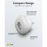 GOOBAY LED φωτιστικό νυκτός 64566 με πρίζα schuko, 6500K, IP20 GOOBAY LED φωτιστικό νυκτός 64566 με πρίζα schuko, 6500K, IP20