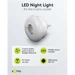 GOOBAY LED φωτιστικό νυκτός 64567, πρίζα schuko, 3 χρώματα φωτός, 6500K GOOBAY LED φωτιστικό νυκτός 64567, πρίζα schuko, 3 χρώματα φωτός, 6500K