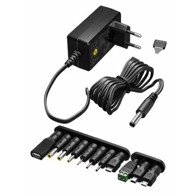 GOOBAY επιτοίχιος φορτιστής 64570, 3V-12V, 27W/2.25A, 12 tips GOOBAY επιτοίχιος φορτιστής 64570, 3V-12V, 27W/2.25A, 12 tips