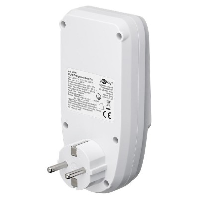 GOOBAY μετρητής κατανάλωσης ρεύματος 64590 με οθόνη, έως 3680W, λευκός GOOBAY μετρητής κατανάλωσης ρεύματος 64590 με οθόνη, έως 3680W, λευκός